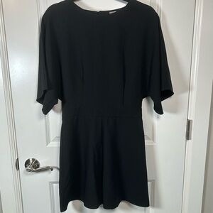 ASOS NWT Black Slit Back Faux Belt‎ Romper with Wide Sleeves Women’s Size 6